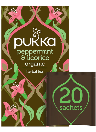Pukka Peppermint & Licorice Tea 20 sachets