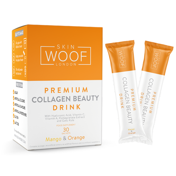 SKIN WOOF COLLAGEN BEAUTY DRINK 30 SACHETS (MANGO & ORANGE)