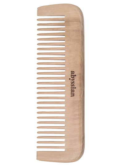 Abyssian Peach Wood Comb With Wide Tooth
