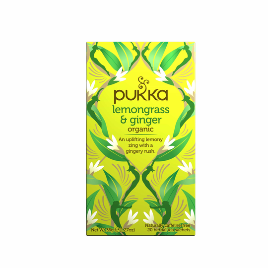 Pukka Organic Lemongrass & Ginger Tea, 20Bags