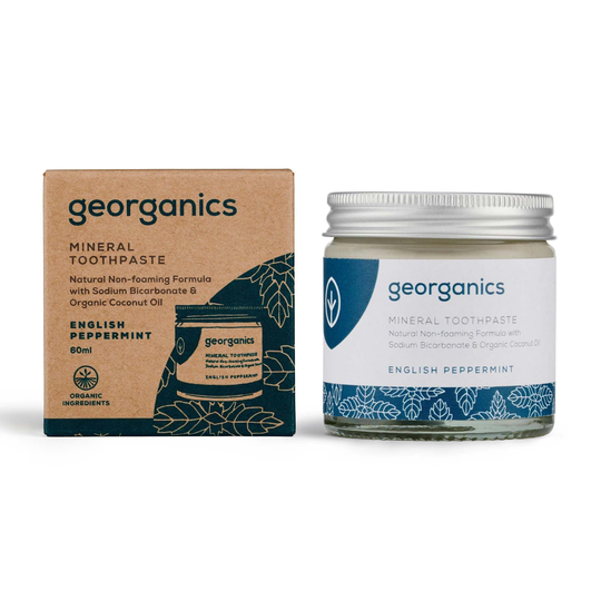 Georganics Mineral Toothpaste- English Peppermint, 60ml