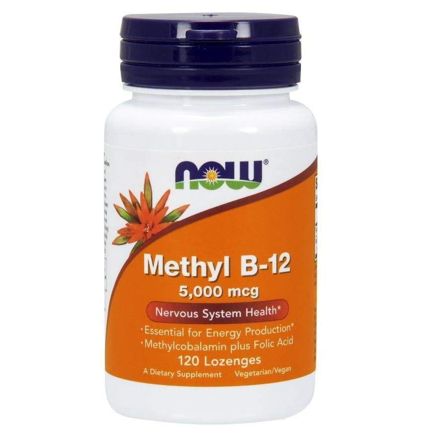 Methyl B-12 with Folic Acid, 5000mcg - 120 lozenges