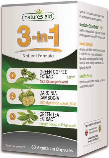 Natures Aid 3 in 1 Natural Formula, 1000mg, 60 Capsules