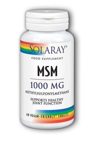 Solaray MSM, 1000mg, 60 Tablets