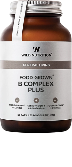 Wild Nutrition Ltd Food-Grown B Complex Plus, 60 VCapsules