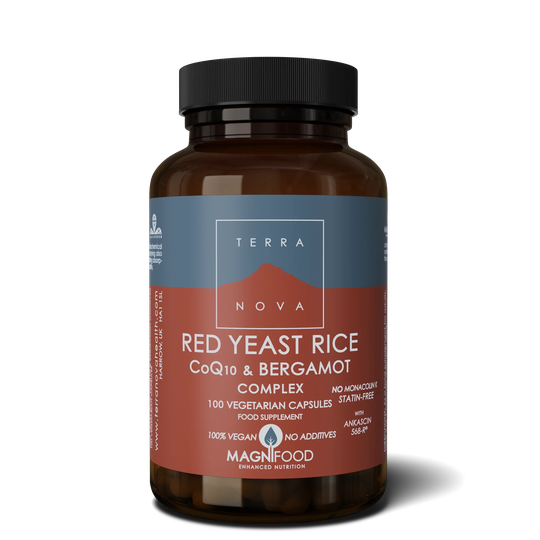 Terranova Red Yeast Rice, CoQ10 & Bergamot Complex, 100 VCapsules