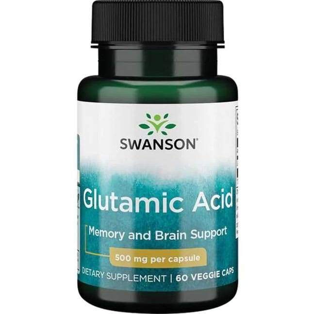 Glutamic Acid, 500mg - 60 vcaps