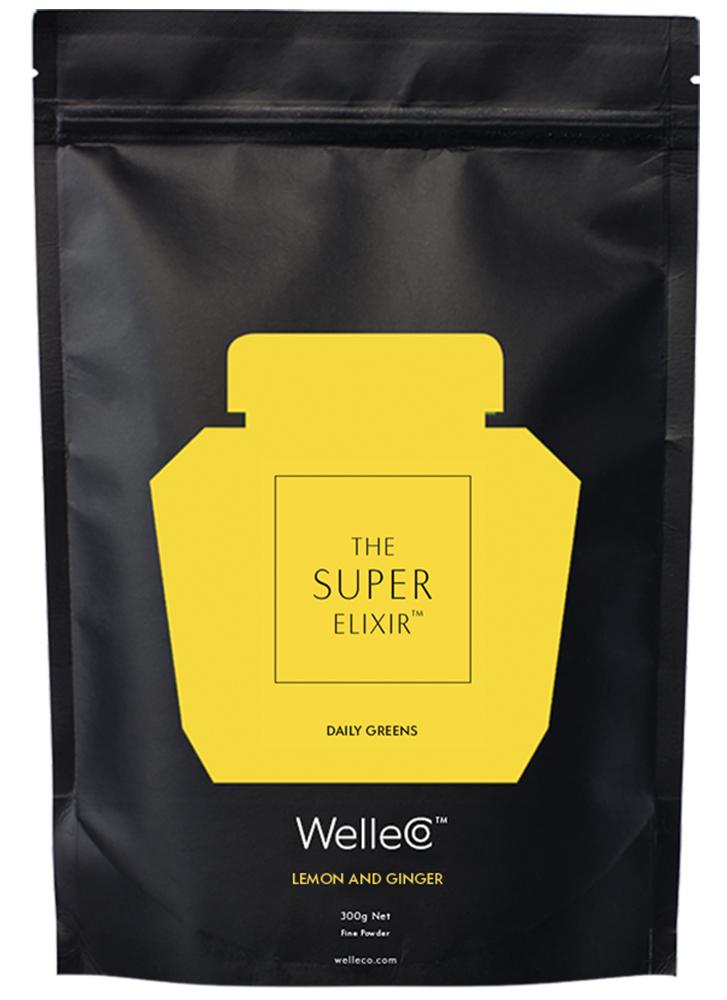 WelleCo The Super Elixir Greens Lemon & Ginger Refill