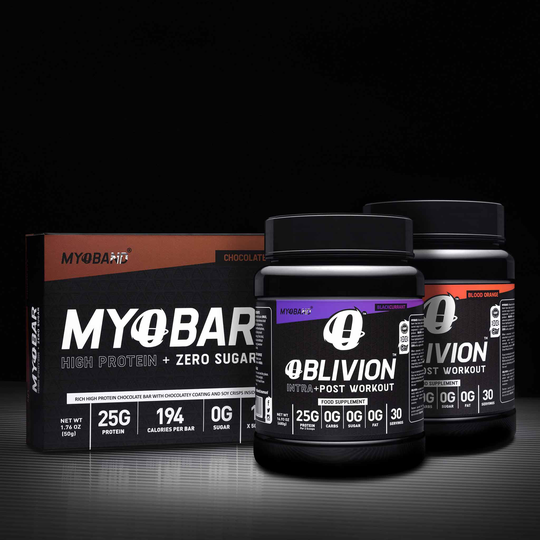Two Oblivions Plus FREE box of MYOBARS, Blackcurrant / Blood Orange