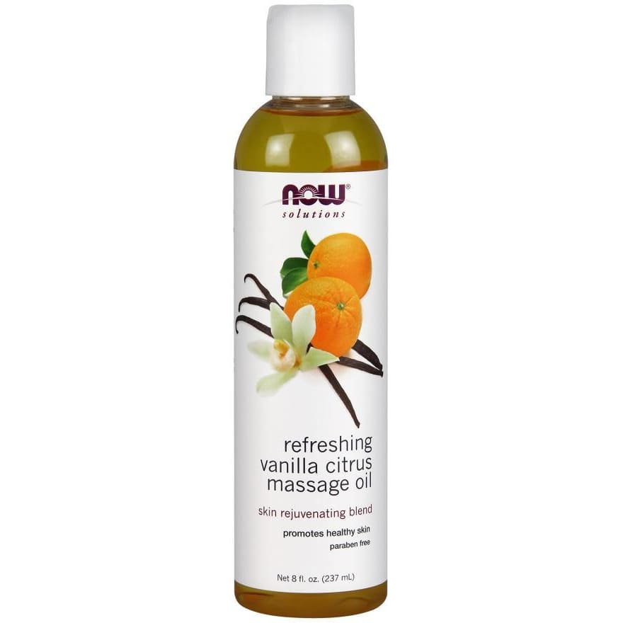 Refreshing Vanilla Citrus Massage Oil - 237 ml.