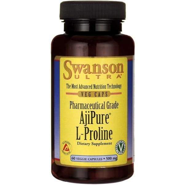 AjiPure L-Proline, 500mg - 60 vcaps