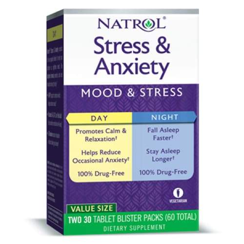 Stress & Anxiety Day & Night Formula - 30 + 30 tabs