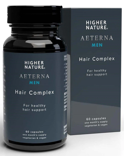 Higher Nature Aeterna Gold Men Hair Complex, 60 Capsules