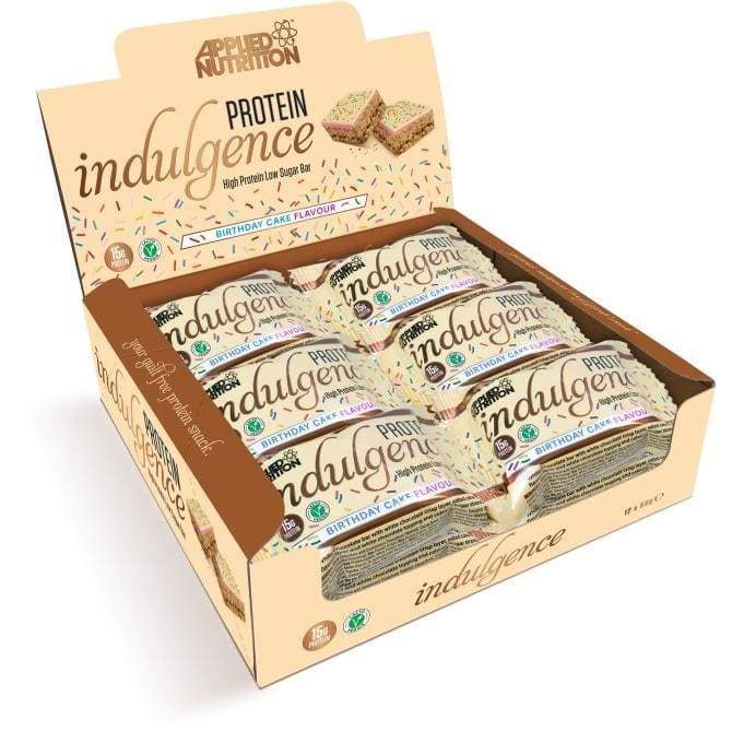 Protein Indulgence Bar, Birthday Cake - 12 x 50g