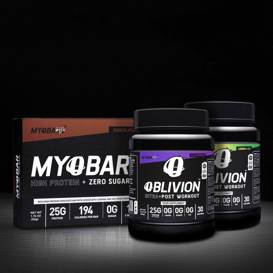 Two Oblivions Plus FREE box of MYOBARS, Blackcurrant / Lemon and Lime
