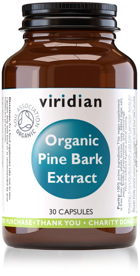 Viridian Organic High Potency Pine Bark Extract, 30 Capsules