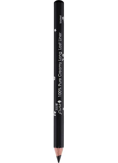 100% Pure Creamy Long Last Liner Blackest 1.14g