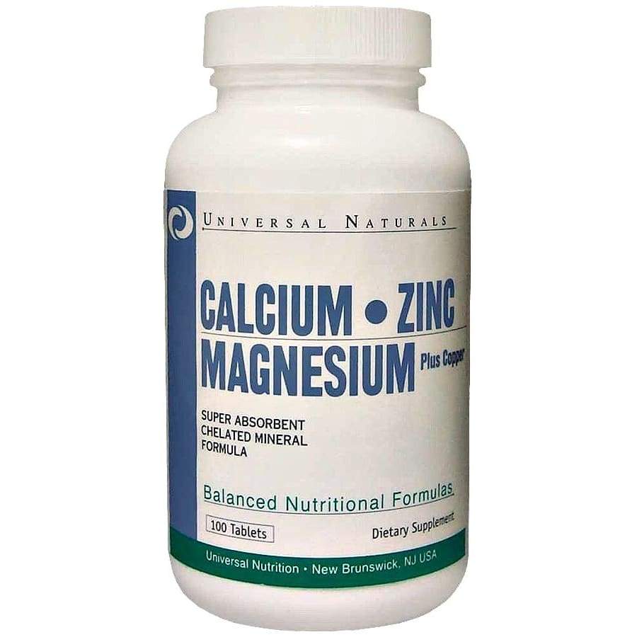 Calcium, Zinc and Magnesium - 100 tablets