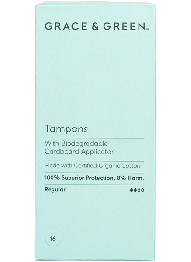Grace & Green Applicator Tampons Regular 16 units