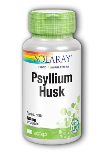 Solaray Psyllium Husk, 525mg, 100 Capsules