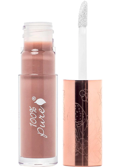 100% Pure Fruit Pigmented Lip Gloss Pink Caramel 4ml