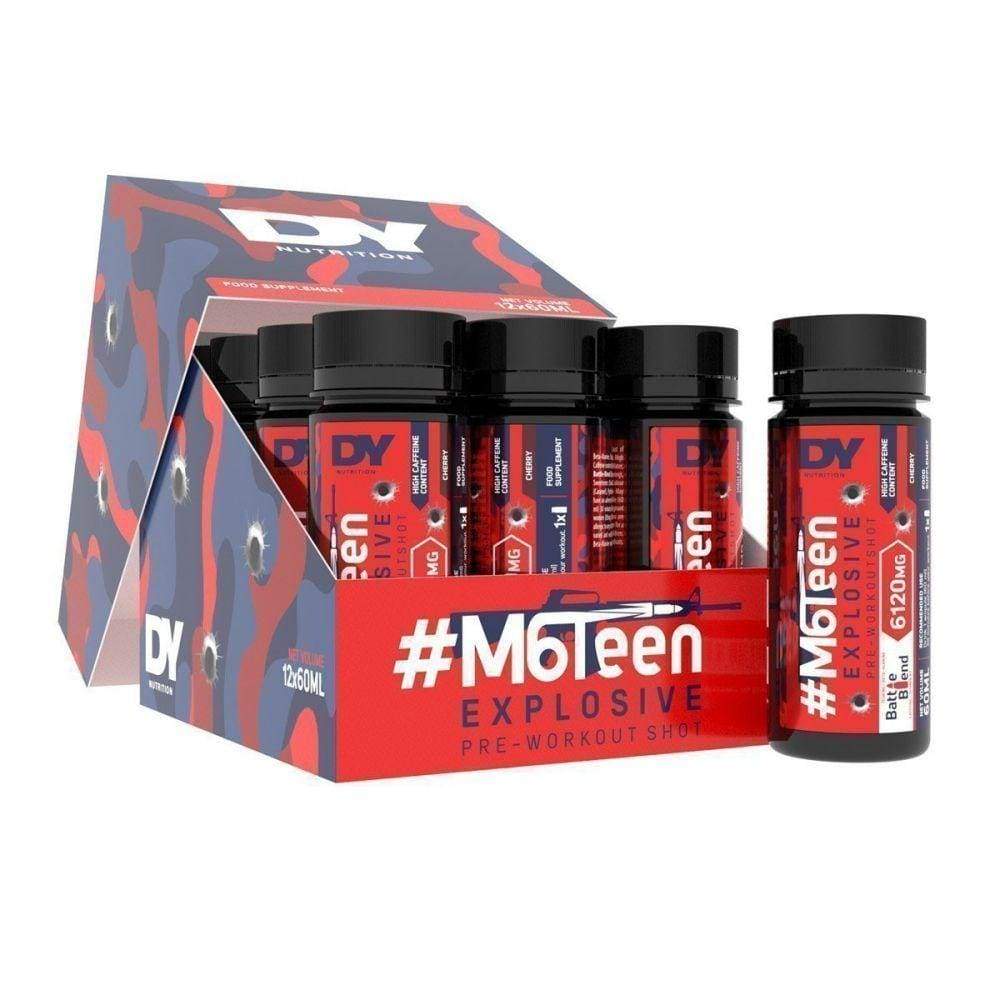 #M6Teen Explosive Pre-Workout Shot, Blueberry - 12 x 60ml.