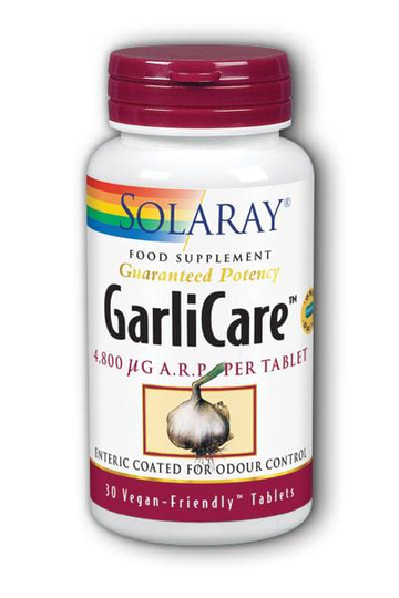 Solaray Garlicare, 30 Tablets