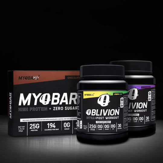 Two Oblivions Plus FREE box of MYOBARS, Lemon and Lime / Blackcurrant