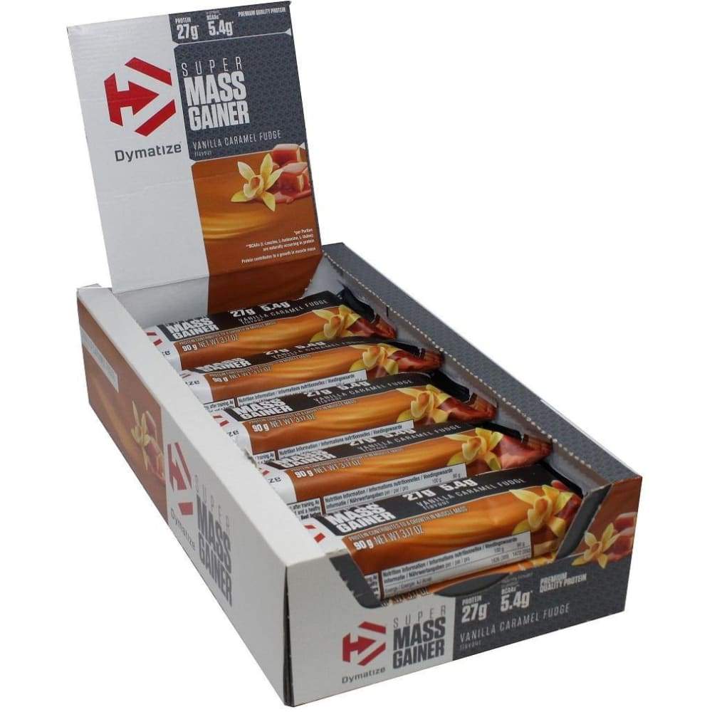 Super Mass Gainer Bar, Vanilla Caramel Fudge - 10 bars