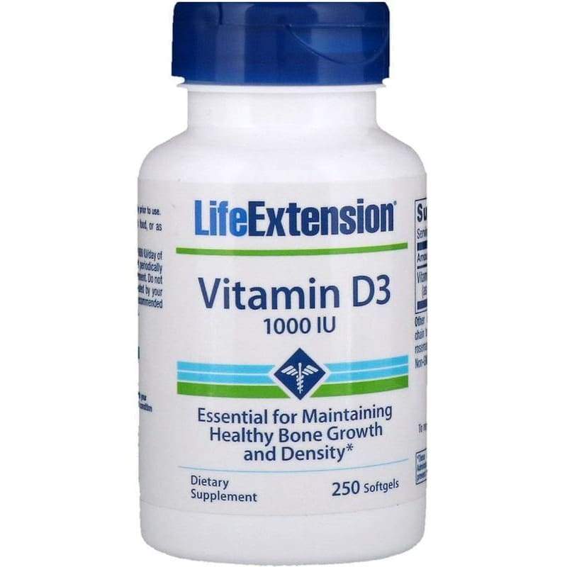 Vitamin D3, 1000 IU - 250 softgels