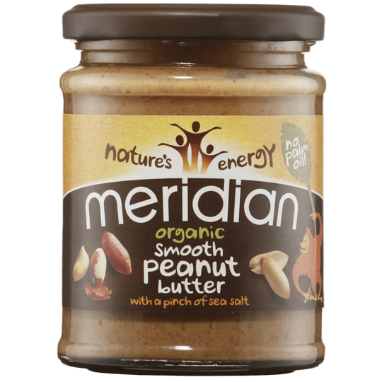 Meridian Organic Smooth Peanut Butter with a pinch of salt, 280gr