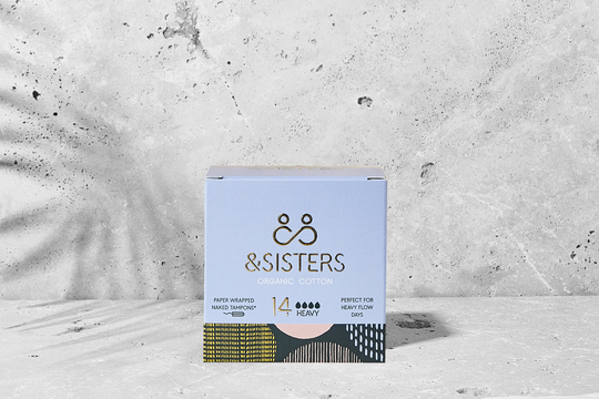 &Sisters Naked Tampons Plastic Free, Heavy 14 Pack