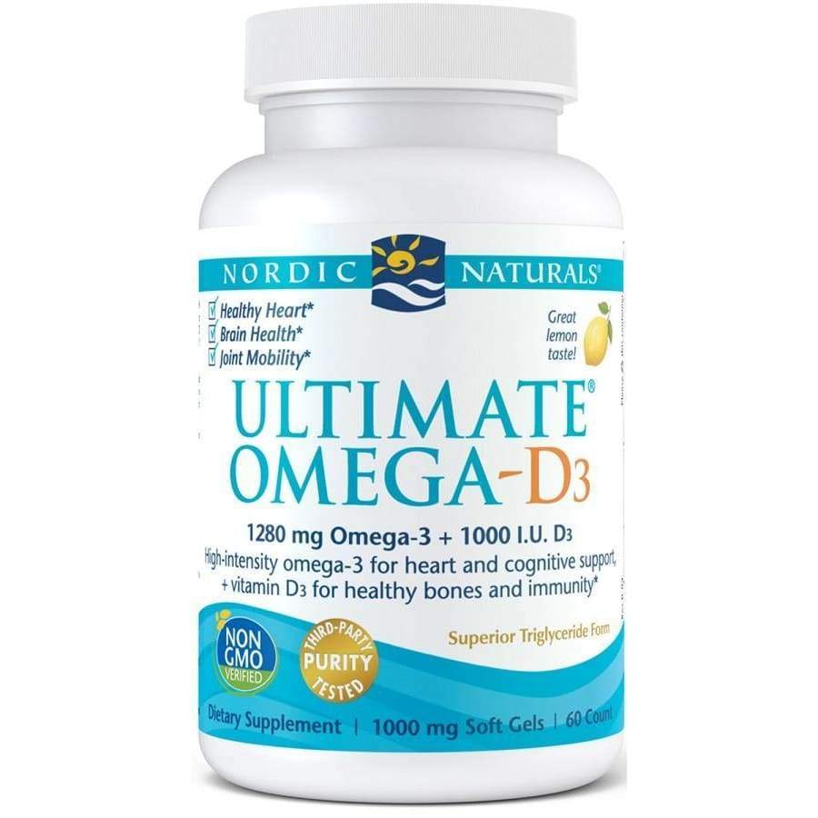 Ultimate Omega-D3, 1280mg Lemon - 60 solfgels
