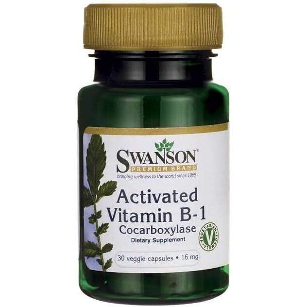 Activated Vitamin B-1 (Cocarboxylase), 16mg - 30 vcaps