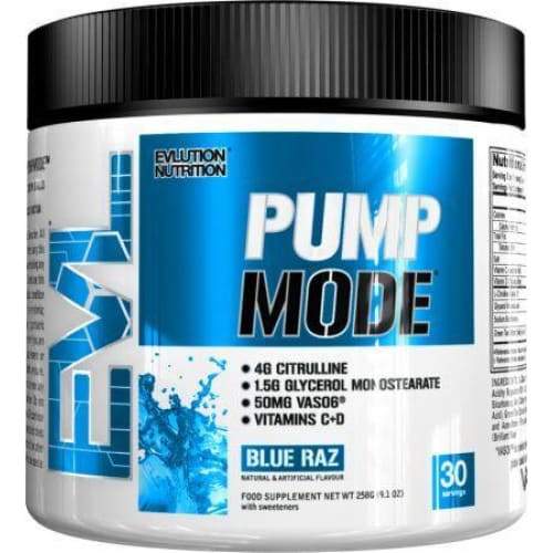 PumpMode Powder, Blue Raz - 258 grams