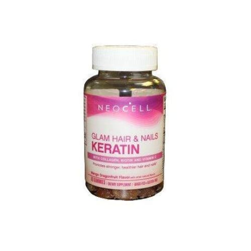 Glam Hair & Nails Keratin, Mango Dragonfruit - 60 gummies