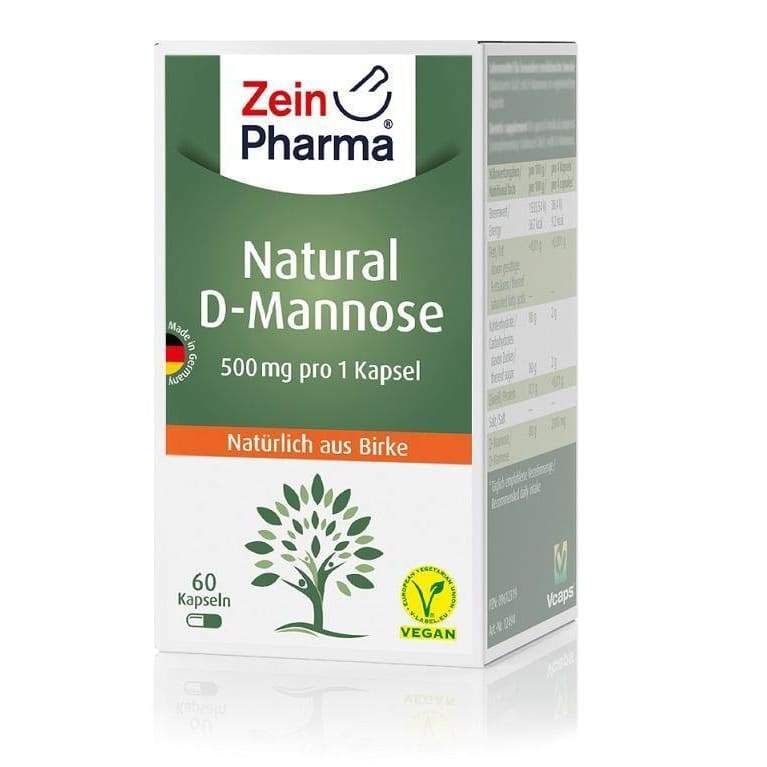 Natural D-Mannose, 500mg - 60 caps