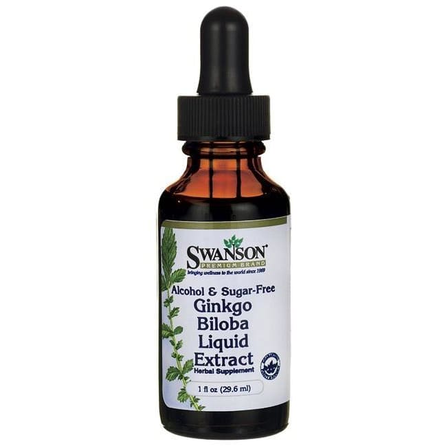 Ginkgo Biloba Liquid Extract, Alcohol & Sugar-Free - 29 ml.
