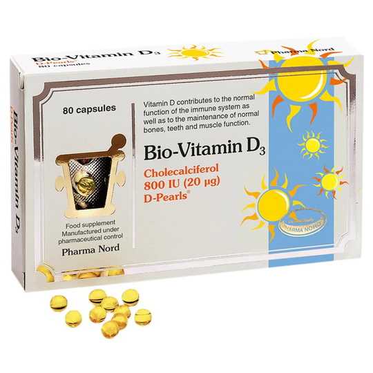 Pharma Nord Bio-Vitamin D3 800IU - 20mcg (Cholecalciferol), 80 Capsules
