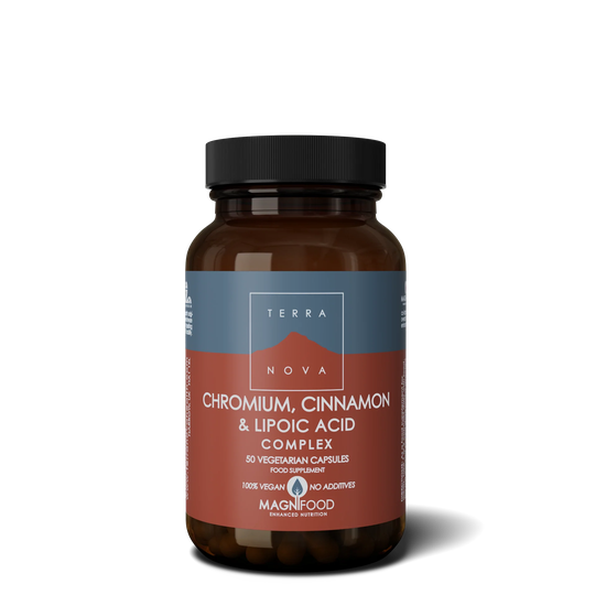 Terranova Chromium,Cinnamon & Lipoic Acid Complex, 50 Capsules