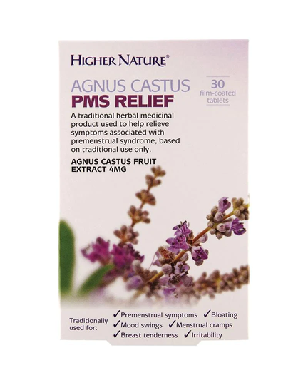 Higher Nature Agnus Castus PMS Relief, 30 Tablets