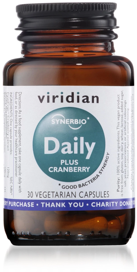 Viridian Synbiotic Daily Plus Cranberry, 30 VCapsules