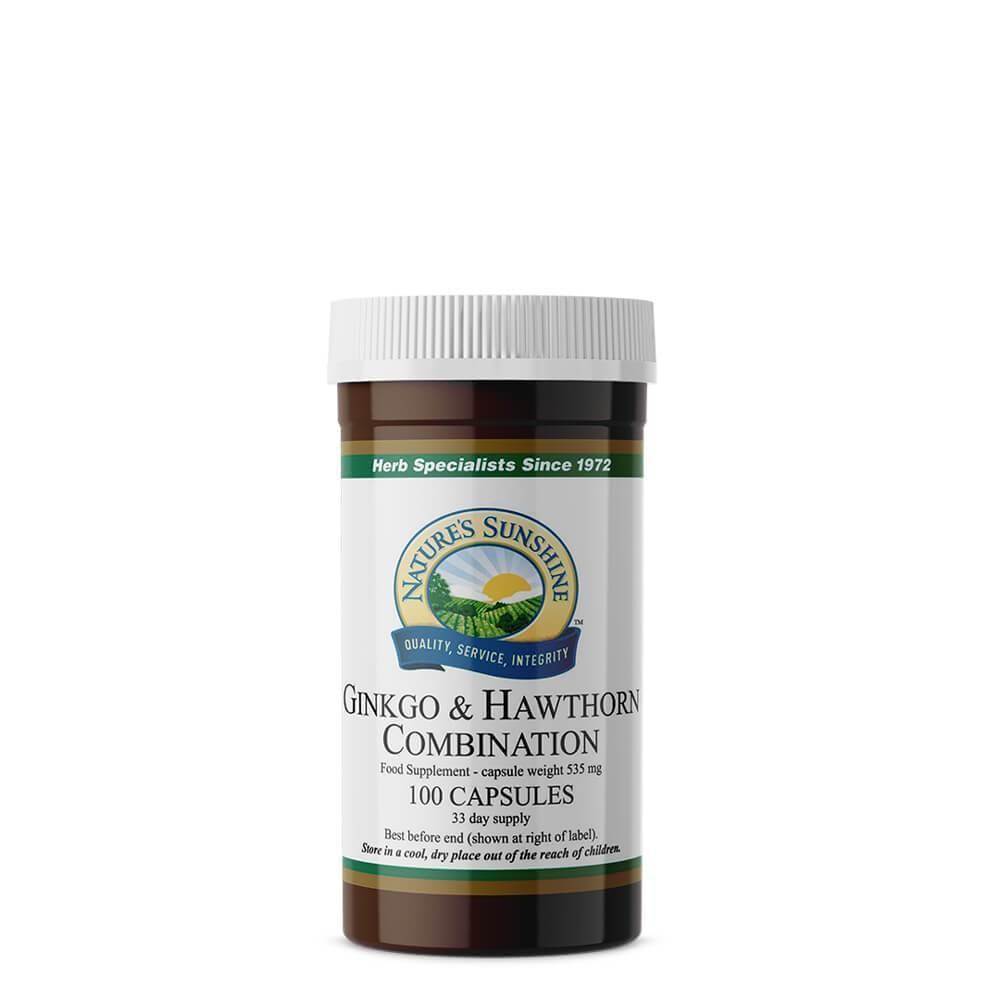 Ginkgo and Hawthorn (100 Capsules)