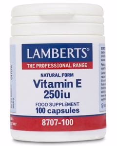 Lamberts Natural Form Vitamin E, 250iu, 100Caps