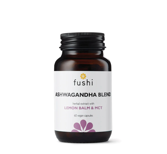 Fushi Ashwagandha Blend with Vegan Lemon Balm & MCT, 60 Capsules
