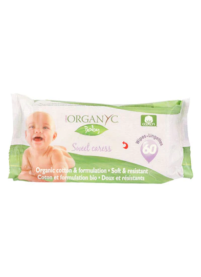 Organyc Organic Cotton Baby Wipes 60 wipes