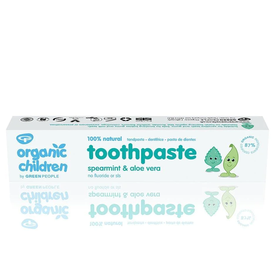 Green People Organic Children Spearmint & Aloe Vera Toothpaste, 50ml