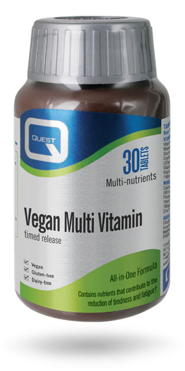 Quest Vegan Multi Vitamin (Timed Release), 30 Tablets