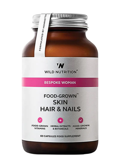 Wild Nutrition Food Grown Skin Hair & Nails 60 caps