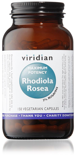 Viridian Maxi Potency Rhodiola Rosea Root Extract, 150 VCapsules